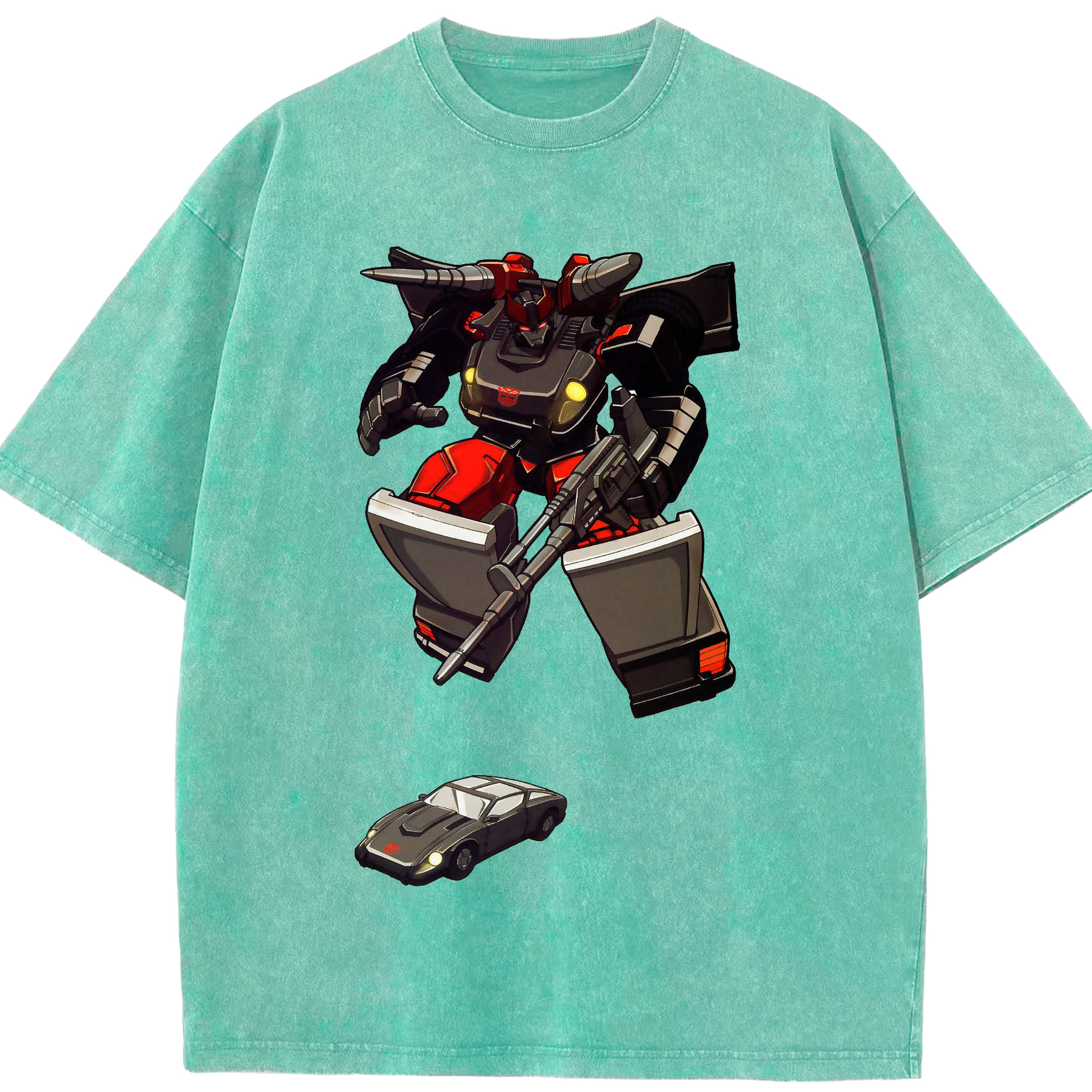 （画像用）  綿100% ヴィンテージ風 半袖Tシャツ（フロントプリント）